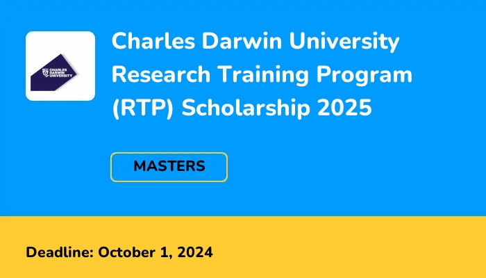 Charles Darwin University Research Training Program (RTP) Scholarship ...