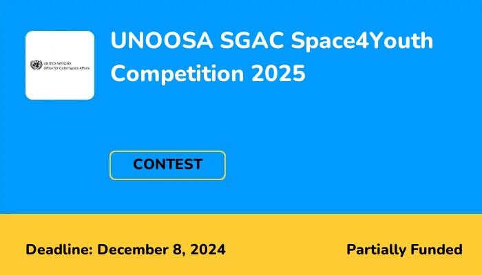 UNOOSA SGAC Space4Youth Competition 2025 | ScholarshipTab