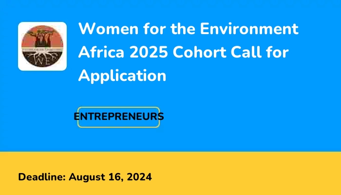Women for the Environment Africa We Lead 2025 Cohort for Women Leaders in Africa